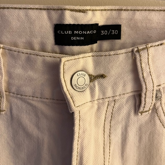 CLUB MONACO White Straight Leg Jeans Women’s Size 30 W / 30 L - Picture 6 of 6